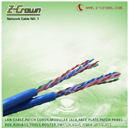 factory supply Cat5e and cat6 utp and ftp cable PVC Jacket 305m